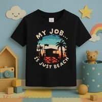 My Job Is The Beach Toddler T-Shirt thumb 3