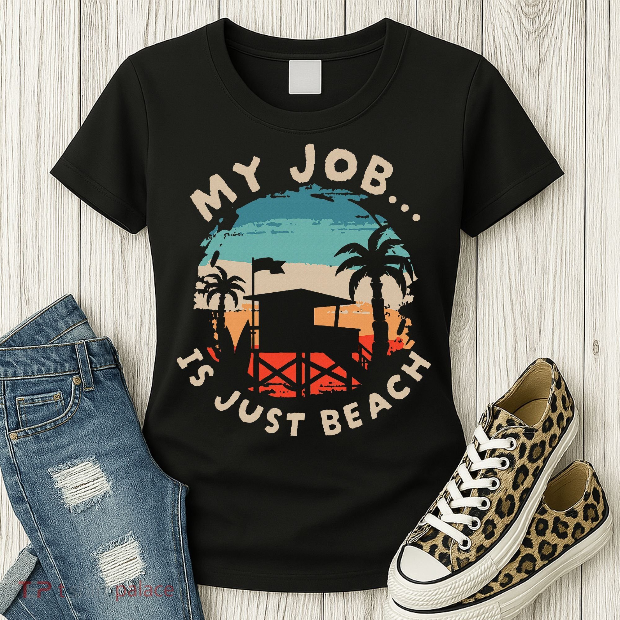 My Job Is The Beach Women's T-Shirt