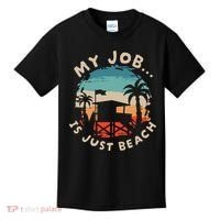 My Job Is The Beach Kids T-Shirt thumb 0
