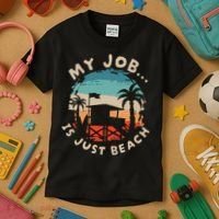 My Job Is The Beach Kids T-Shirt thumb 3