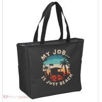 My Job Is The Beach Tote Bag thumb 2