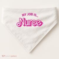 My Job Is Nurse USA-Made Doggie Bandana thumb 0