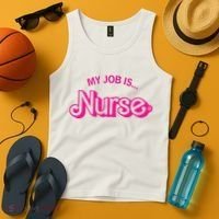 My Job Is Nurse Tank Top thumb 4