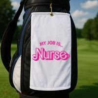 My Job Is Nurse Golf Towel thumb 2
