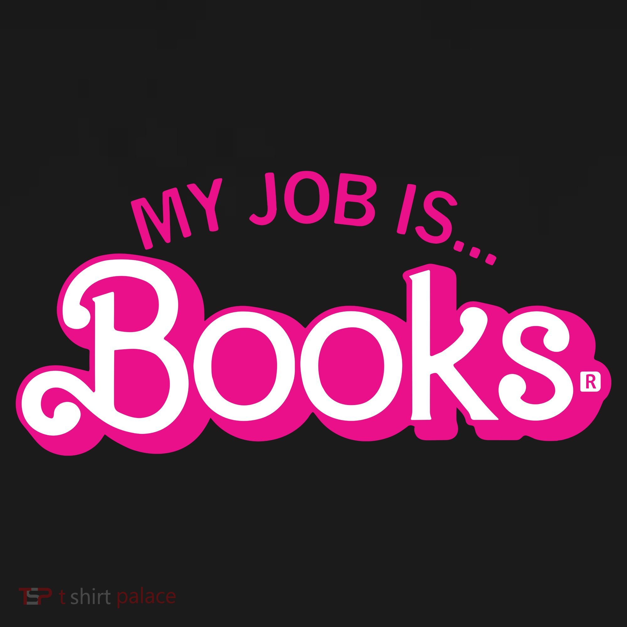 My Job Is Books Retro Pink Style Reading Books Women's Hoodie