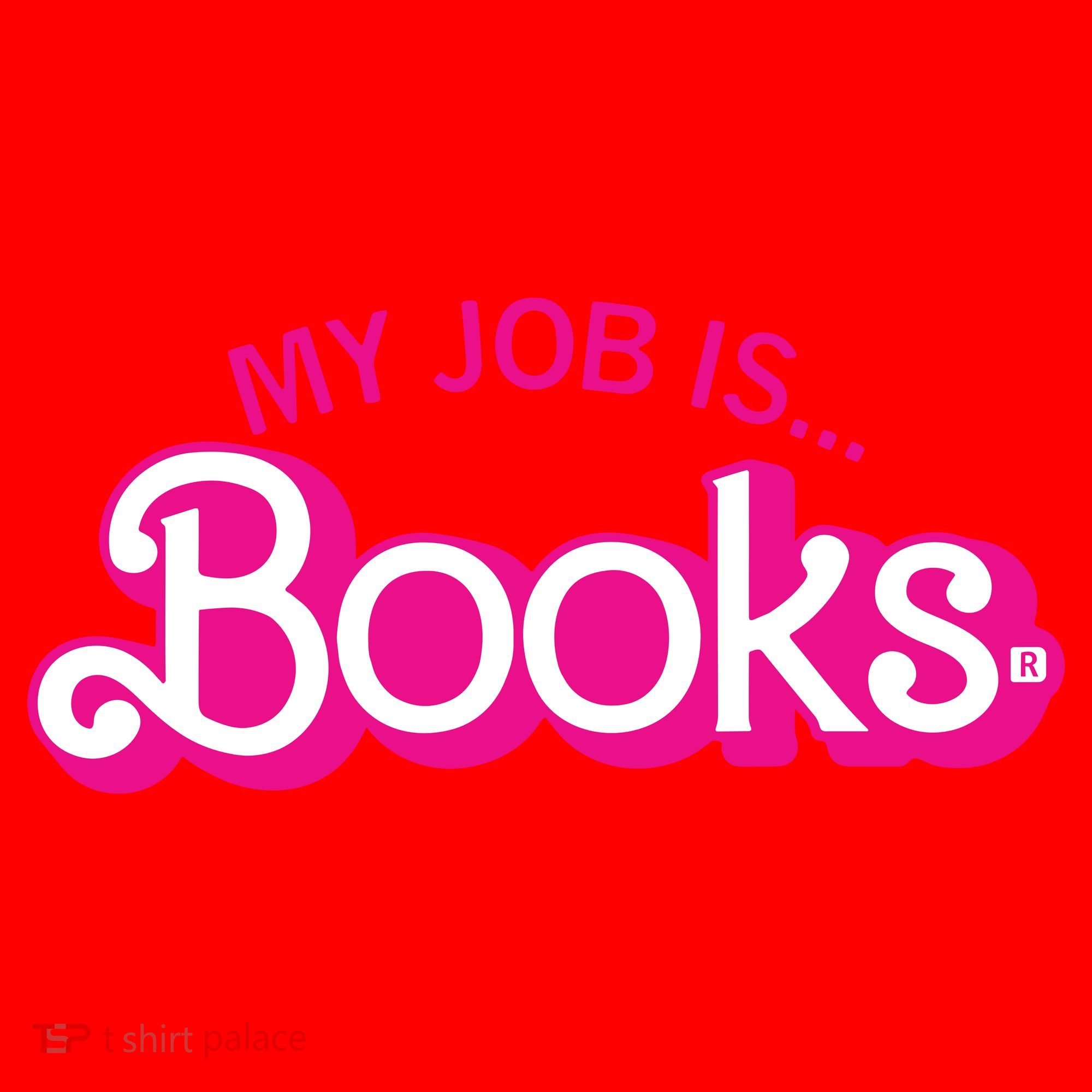 My Job Is Books Retro Pink Style Reading Books Santa Hat
