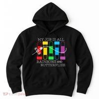My Job Is All Rainbows & Butterflies Lab Tech Phlebotomist Hoodie thumb 0