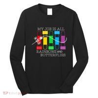 My Job Is All Rainbows & Butterflies Lab Tech Phlebotomist Long Sleeve Shirt thumb 0