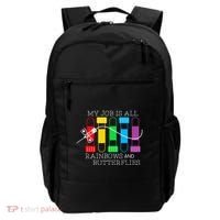 My Job Is All Rainbows & Butterflies Lab Tech Phlebotomist Backpack thumb 0