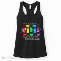 My Job Is All Rainbows & Butterflies Lab Tech Phlebotomist Women's Tank Top thumb 0