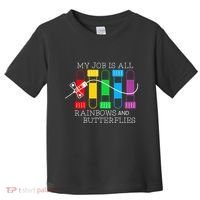 My Job Is All Rainbows & Butterflies Lab Tech Phlebotomist Toddler T-Shirt thumb 0