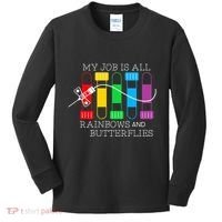 My Job Is All Rainbows & Butterflies Lab Tech Phlebotomist Kids Long Sleeve Shirt thumb 0
