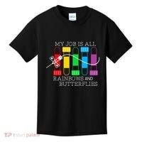 My Job Is All Rainbows & Butterflies Lab Tech Phlebotomist Kids T-Shirt thumb 0