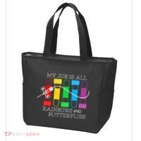 My Job Is All Rainbows & Butterflies Lab Tech Phlebotomist Tote Bag thumb 3