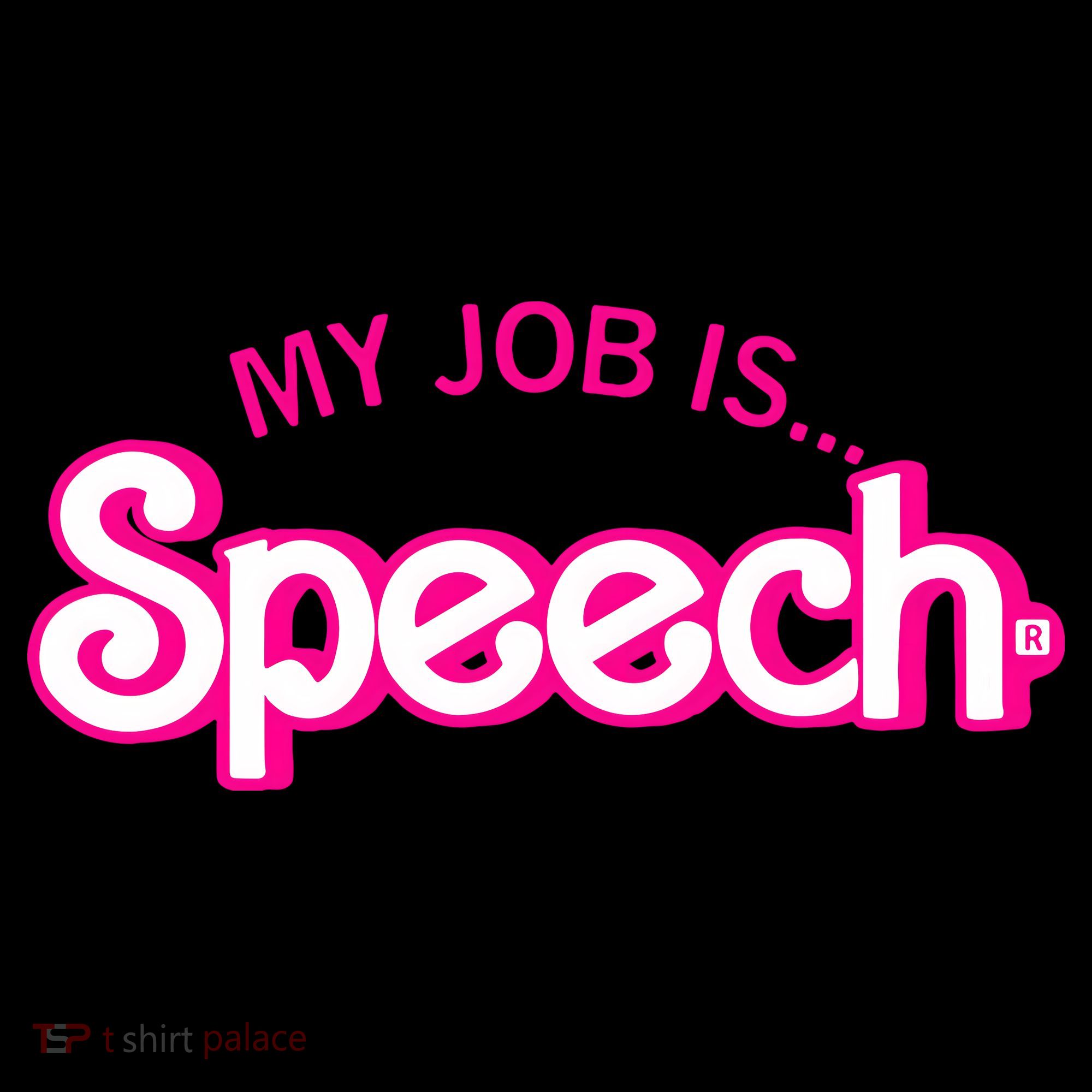 My Job Is Speech Therapist SLP Retro Pink Style Speech Gift Coffee Mug