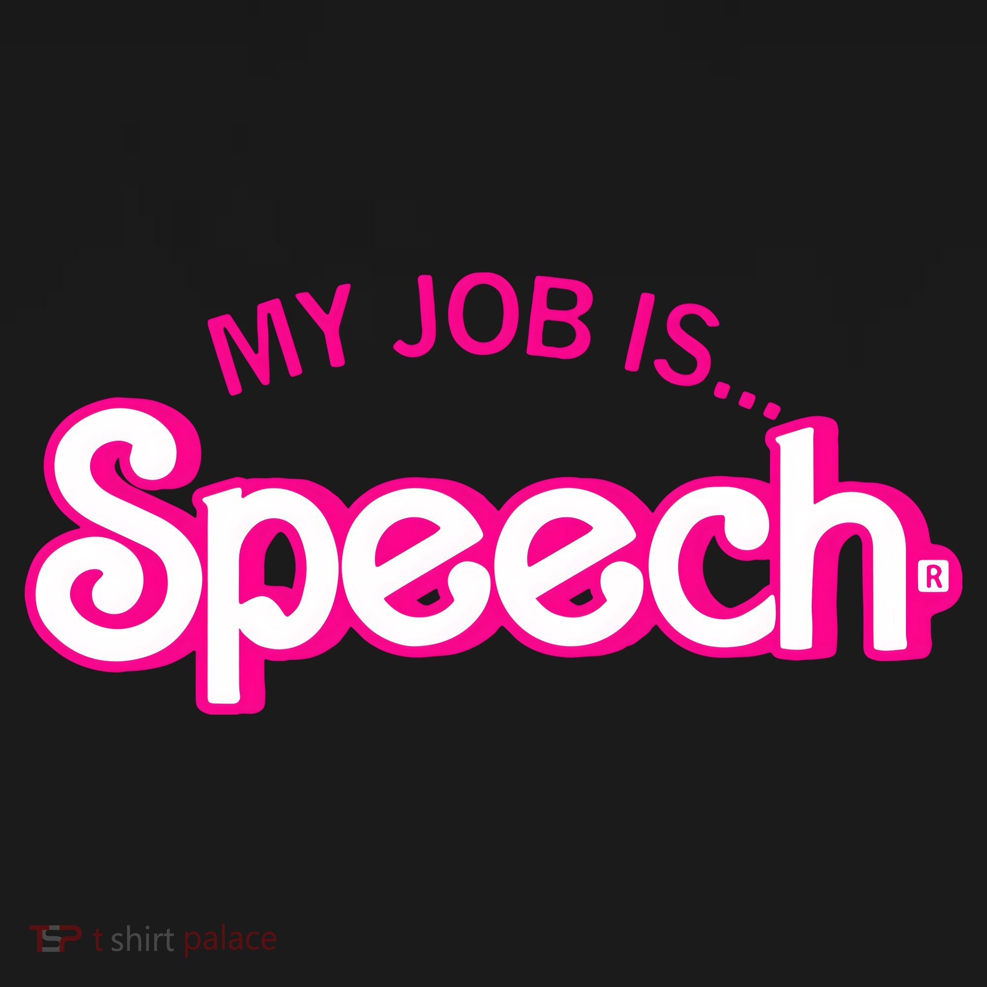 My Job Is Speech Therapist SLP Retro Pink Style Speech Gift Women's Tank Top
