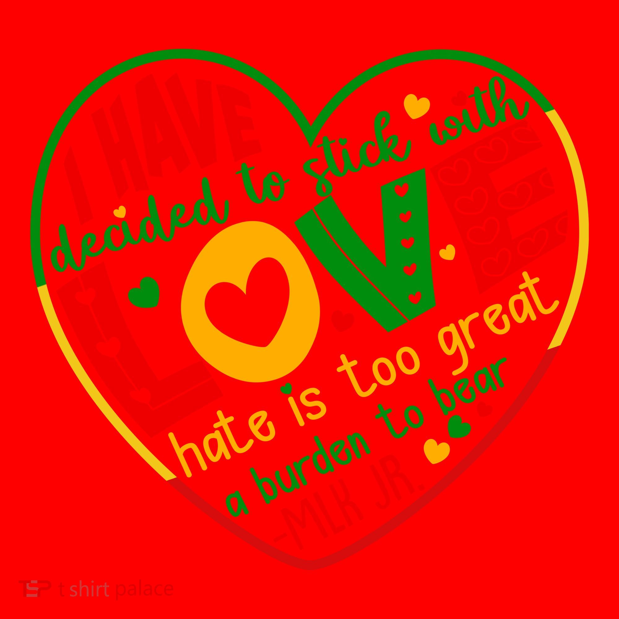 Mlk Jr I Have Decided To Stick With Love Hate Is Too Great Burden To Bear Santa Hat