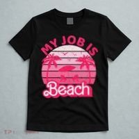 My Job Is Beach Retro Vintage Funny Gift Beach Jobs T-Shirt thumb 5