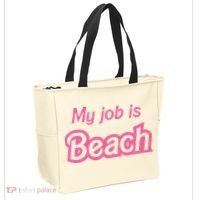 My Job Is Beach Tote Bag thumb 2