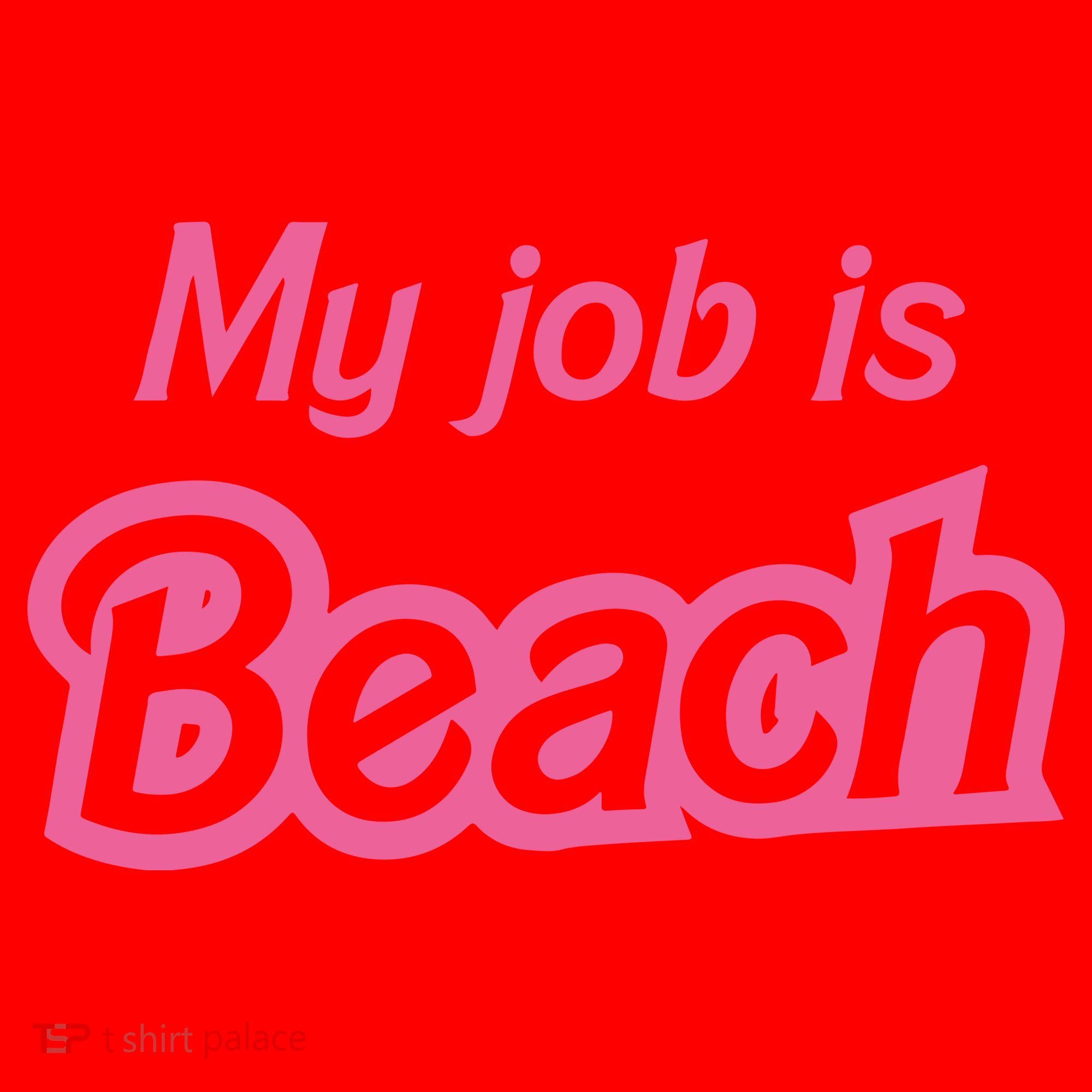 My Job Is Beach Santa Hat