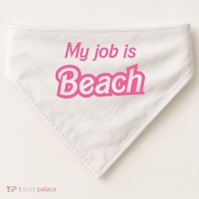 My Job Is Beach USA-Made Doggie Bandana