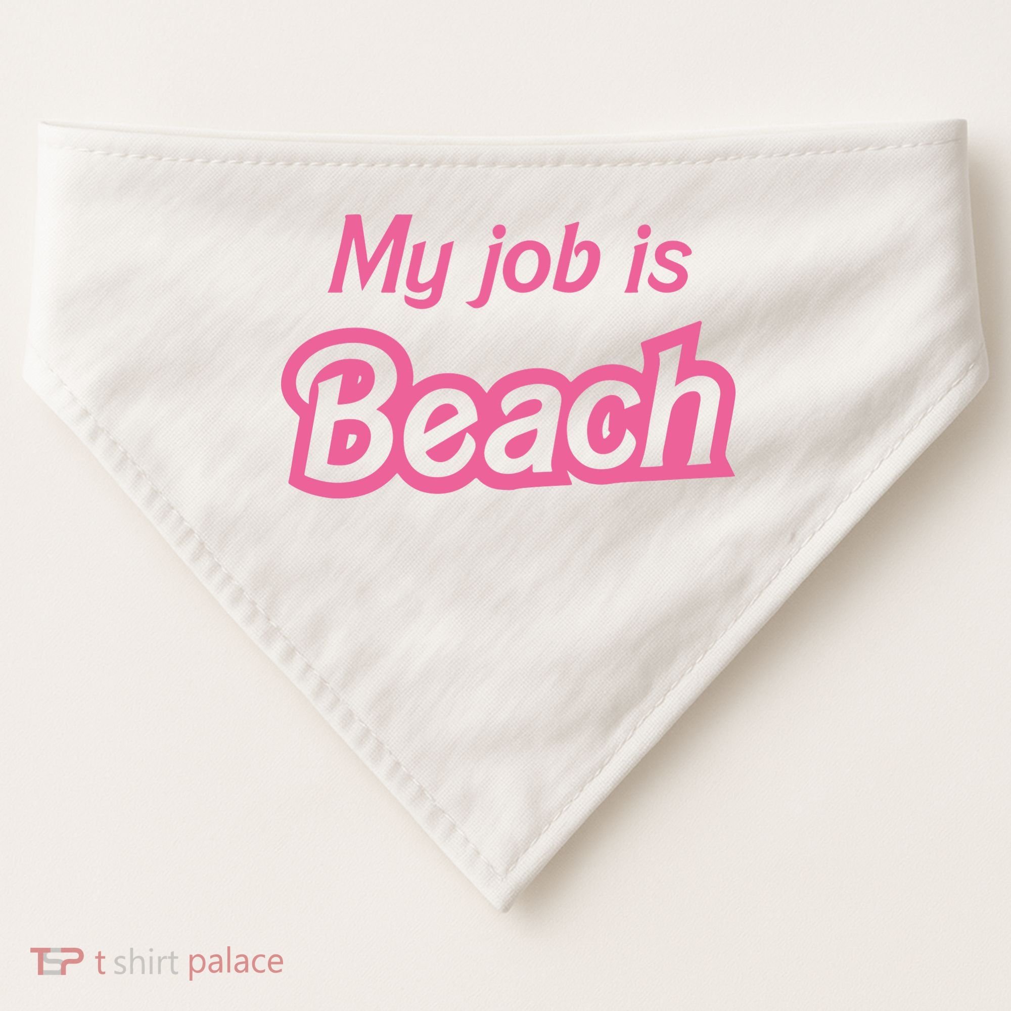 My Job Is Beach USA-Made Doggie Bandana