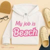 My Job Is Beach Hoodie thumb 4