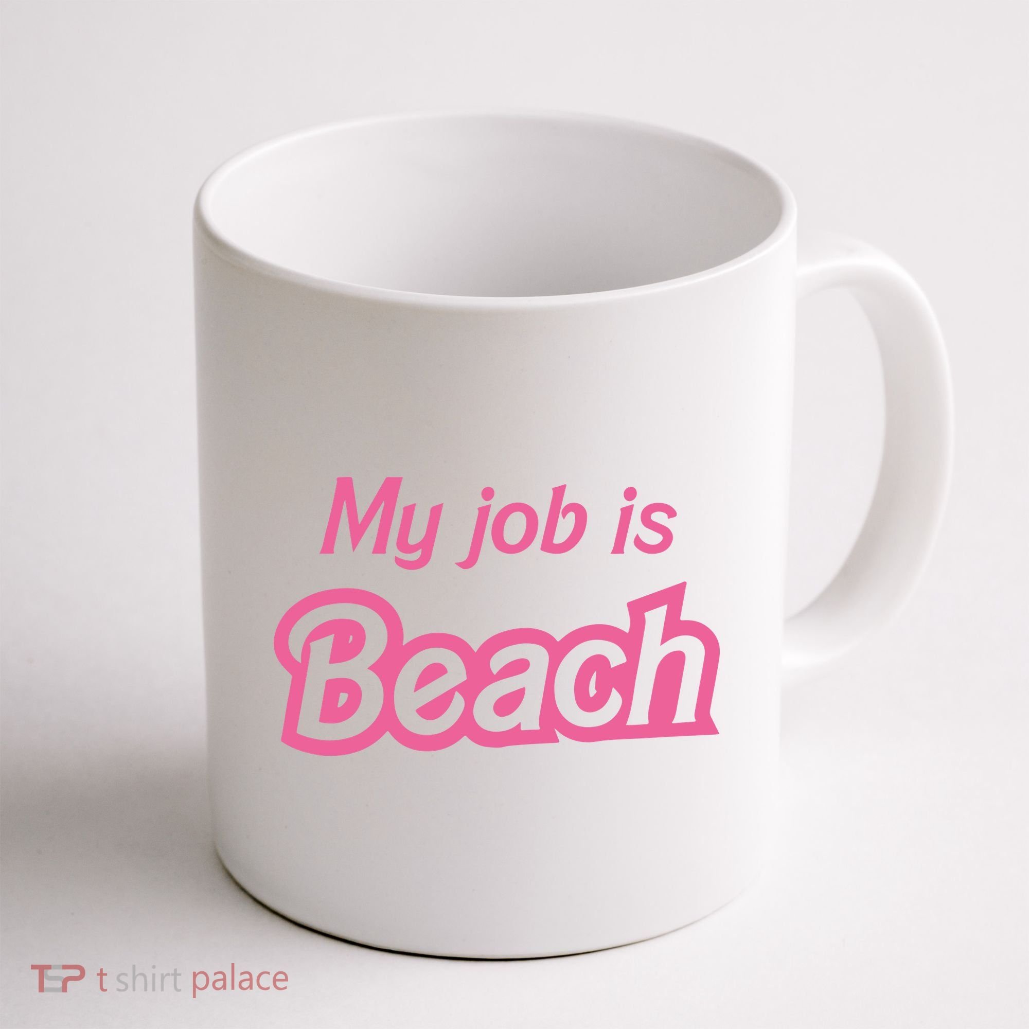 My Job Is Beach Coffee Mug