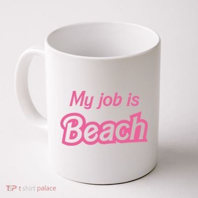My Job Is Beach Coffee Mug