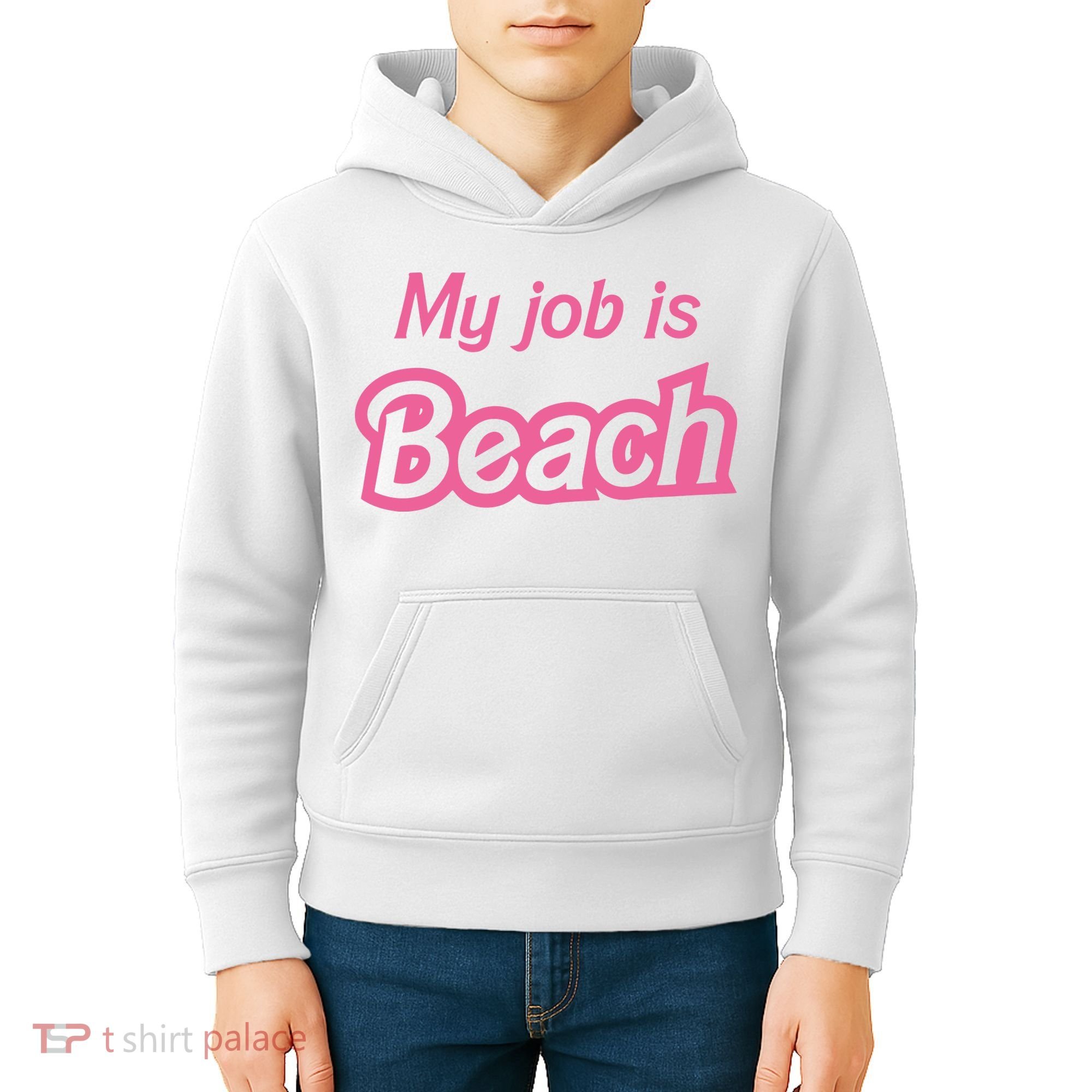 My Job Is Beach Kids Hoodie