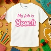 My Job Is Beach Kids T-Shirt thumb 3