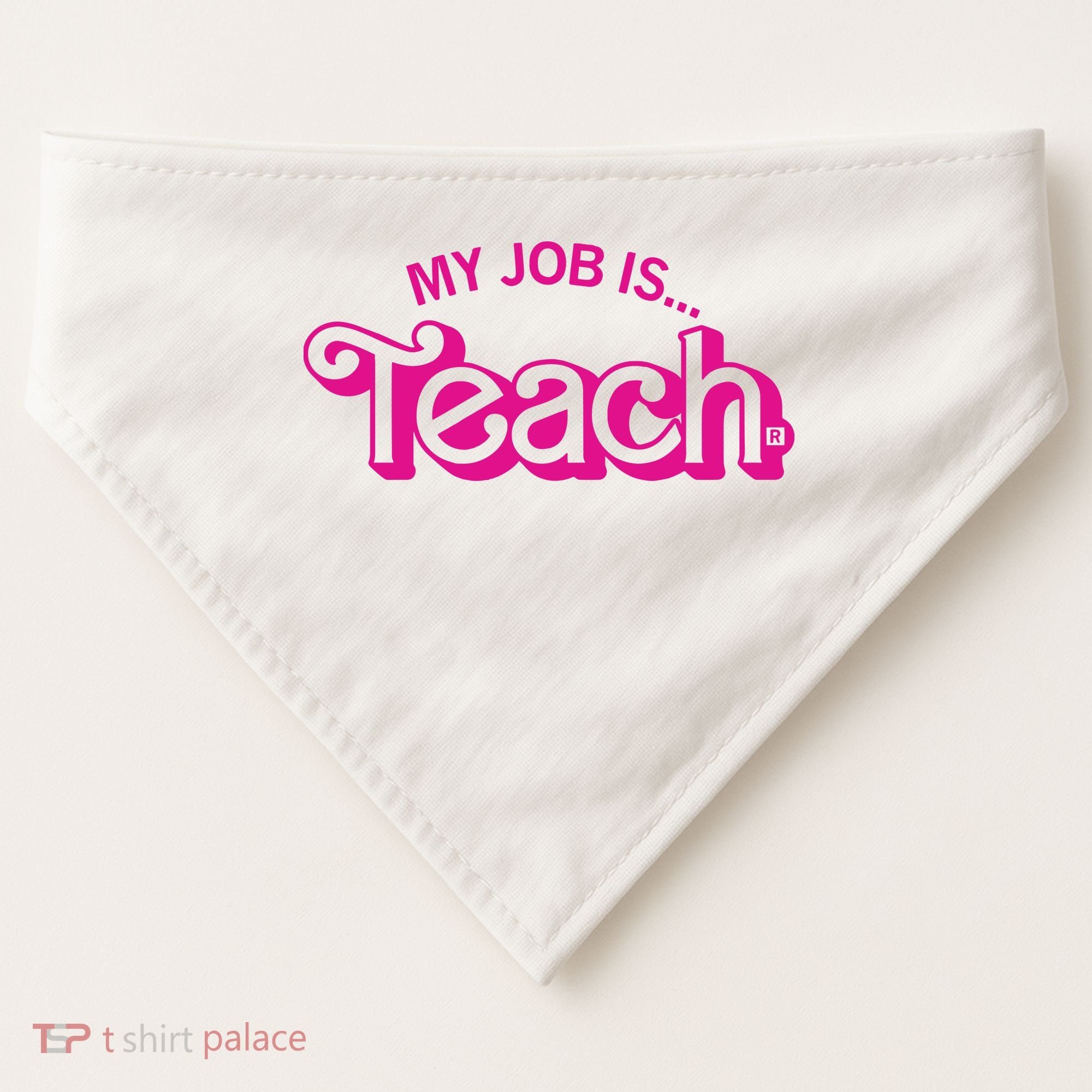 My Job Is Teach USA-Made Doggie Bandana