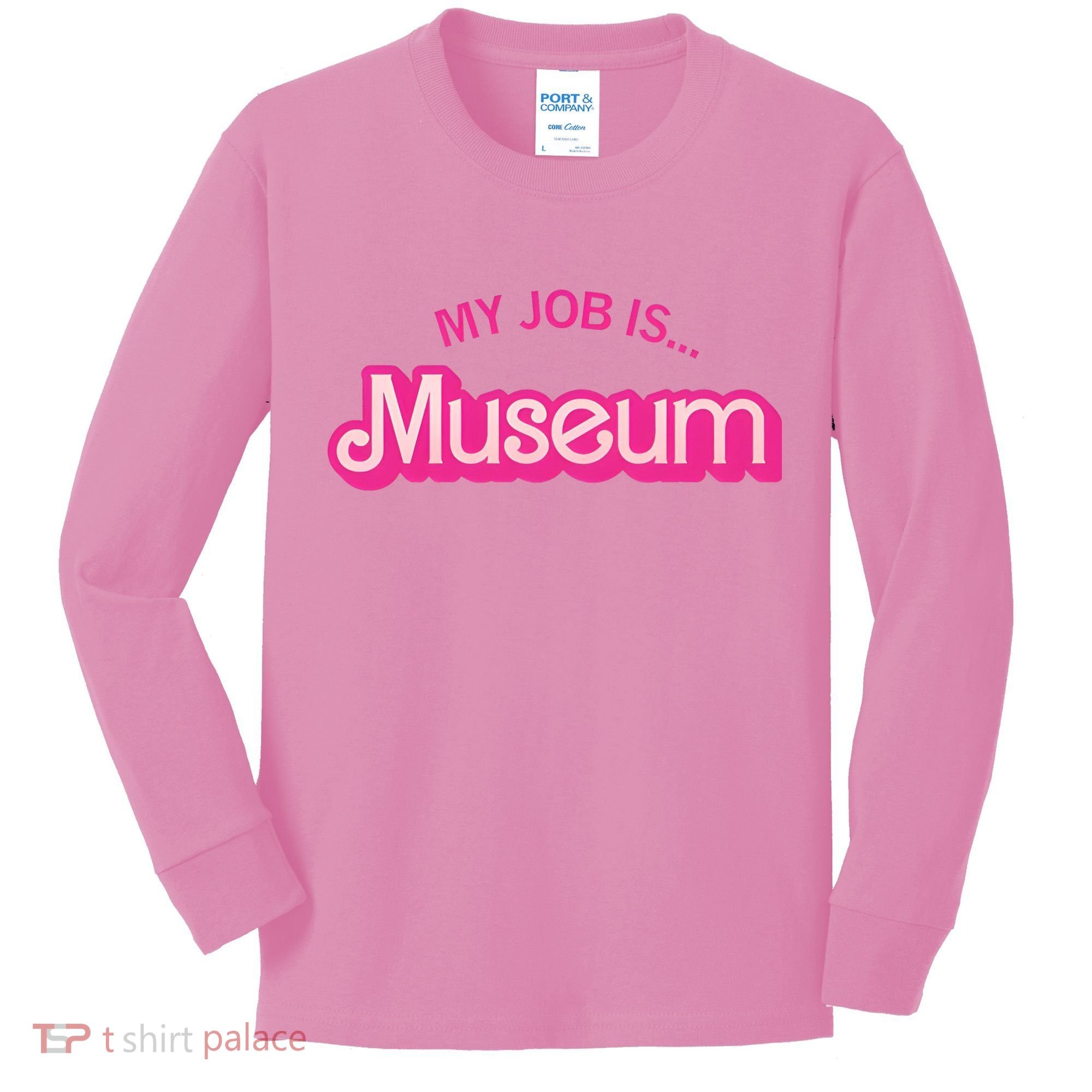 My Job Is Museum Kids Long Sleeve Shirt