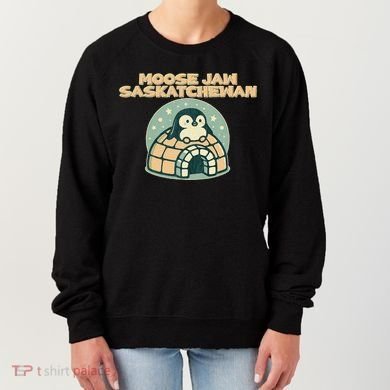 Moose Jaw Saskatchewan Canada Cute Penguin Women's Sweatshirt