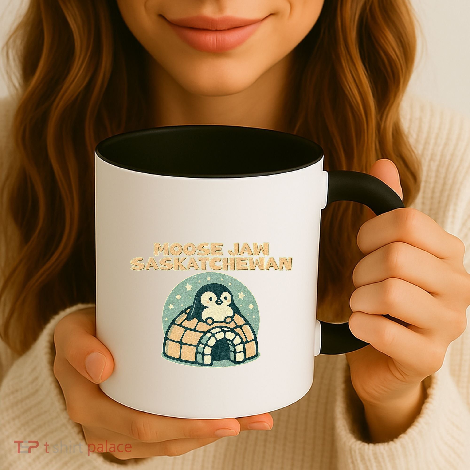 Moose Jaw Saskatchewan Canada Cute Penguin Coffee Mug