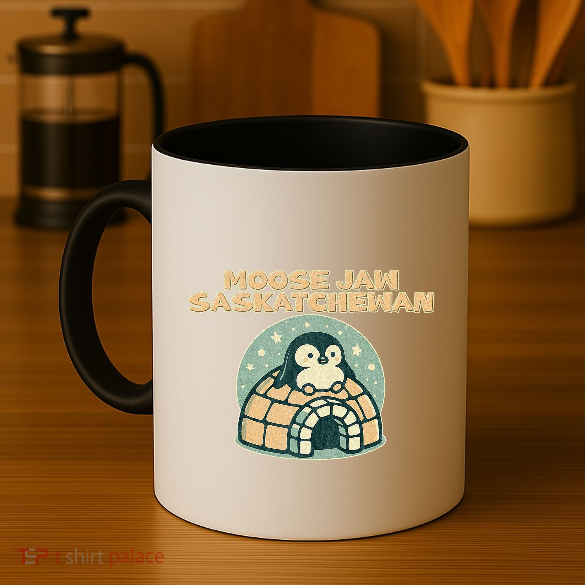 Moose Jaw Saskatchewan Canada Cute Penguin Coffee Mug