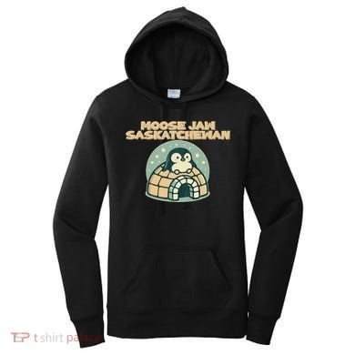Moose Jaw Saskatchewan Canada Cute Penguin Women's Hoodie