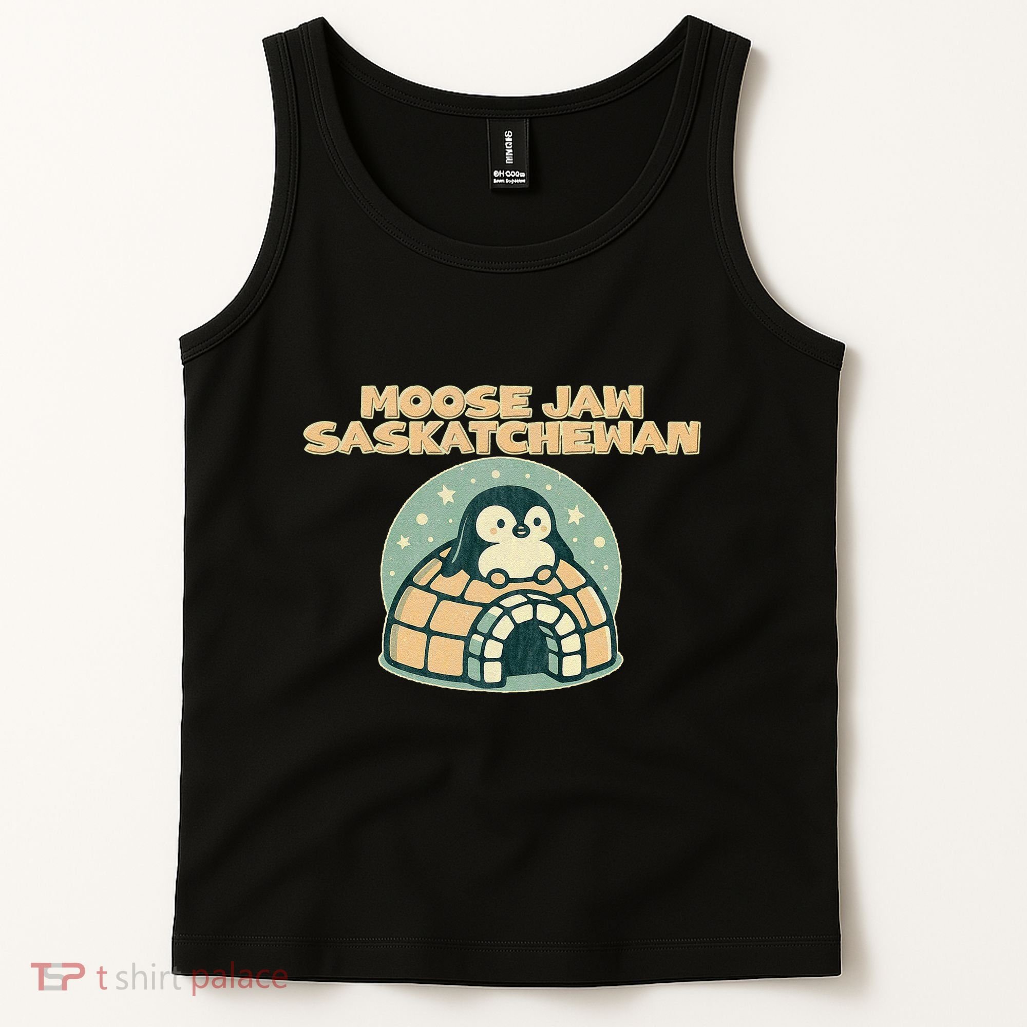 Moose Jaw Saskatchewan Canada Cute Penguin Tank Top