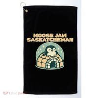 Moose Jaw Saskatchewan Canada Cute Penguin Golf Towel thumb 0