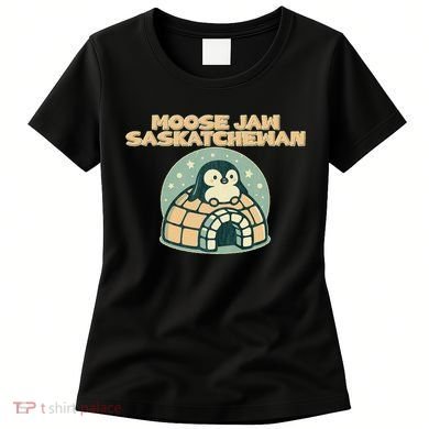 Moose Jaw Saskatchewan Canada Cute Penguin Women's T-Shirt