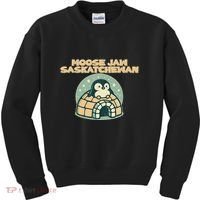 Moose Jaw Saskatchewan Canada Cute Penguin Kids Sweatshirt thumb 0