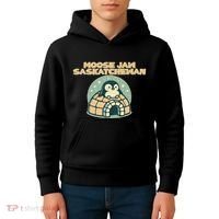 Moose Jaw Saskatchewan Canada Cute Penguin Kids Hoodie thumb 4
