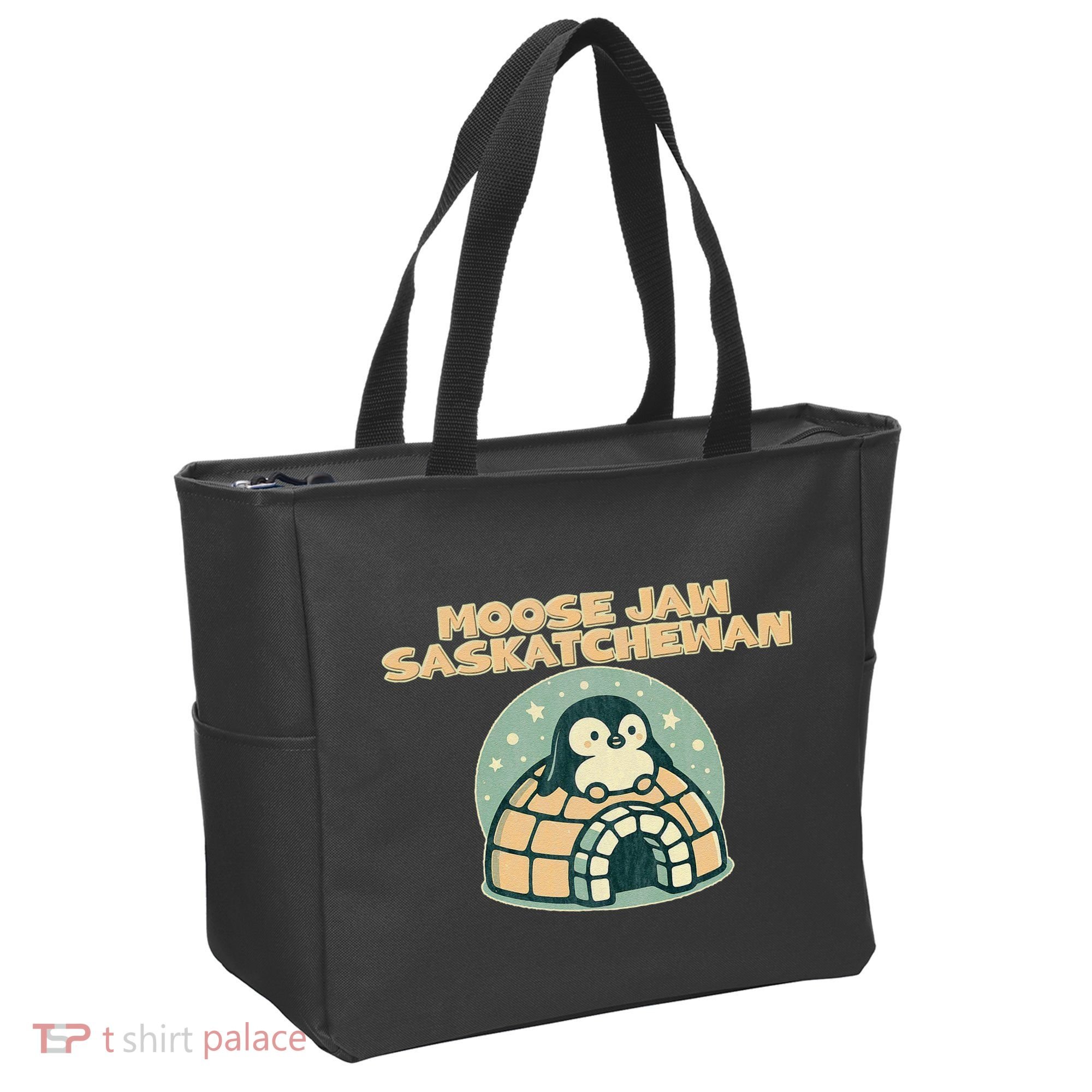 Moose Jaw Saskatchewan Canada Cute Penguin Tote Bag