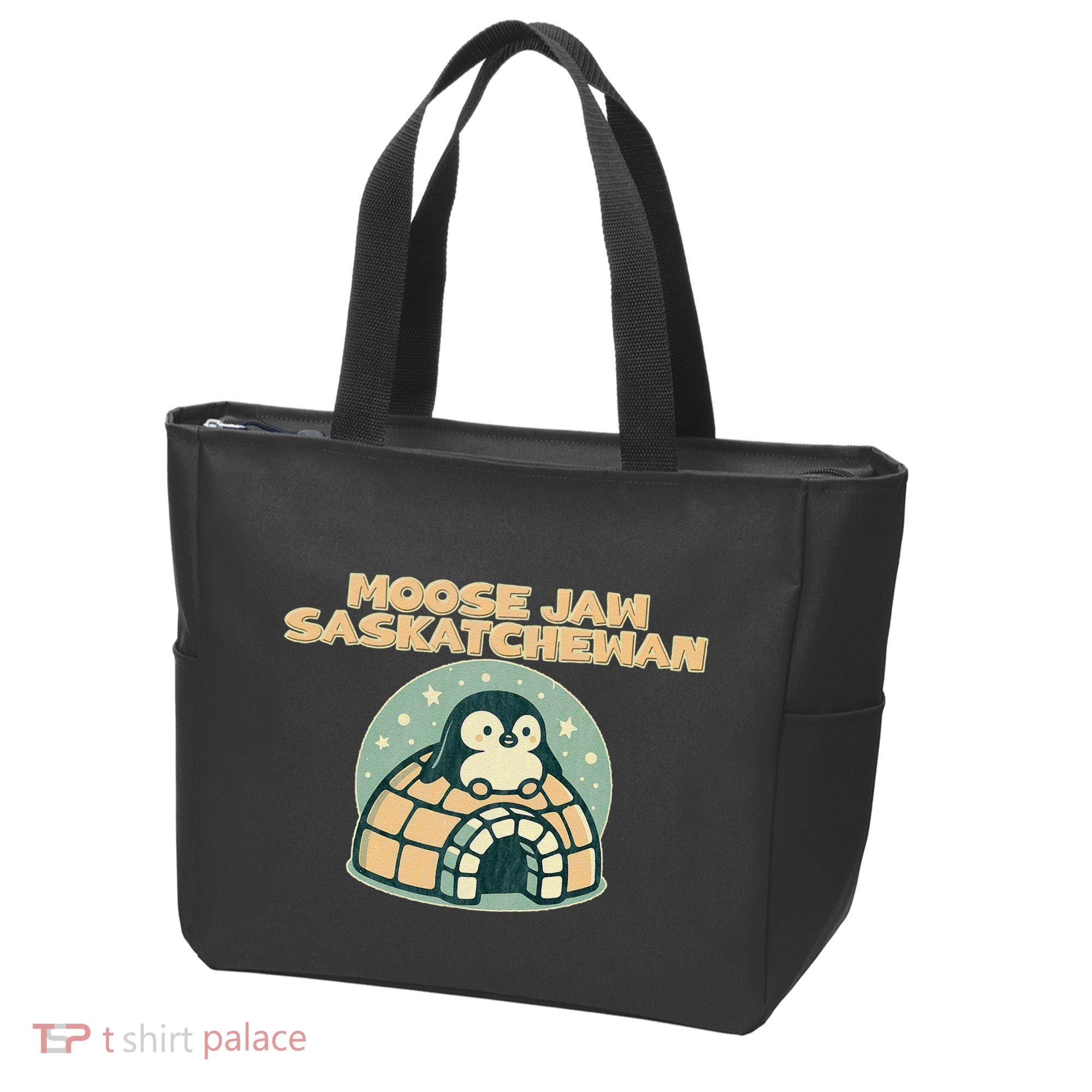 Moose Jaw Saskatchewan Canada Cute Penguin Tote Bag