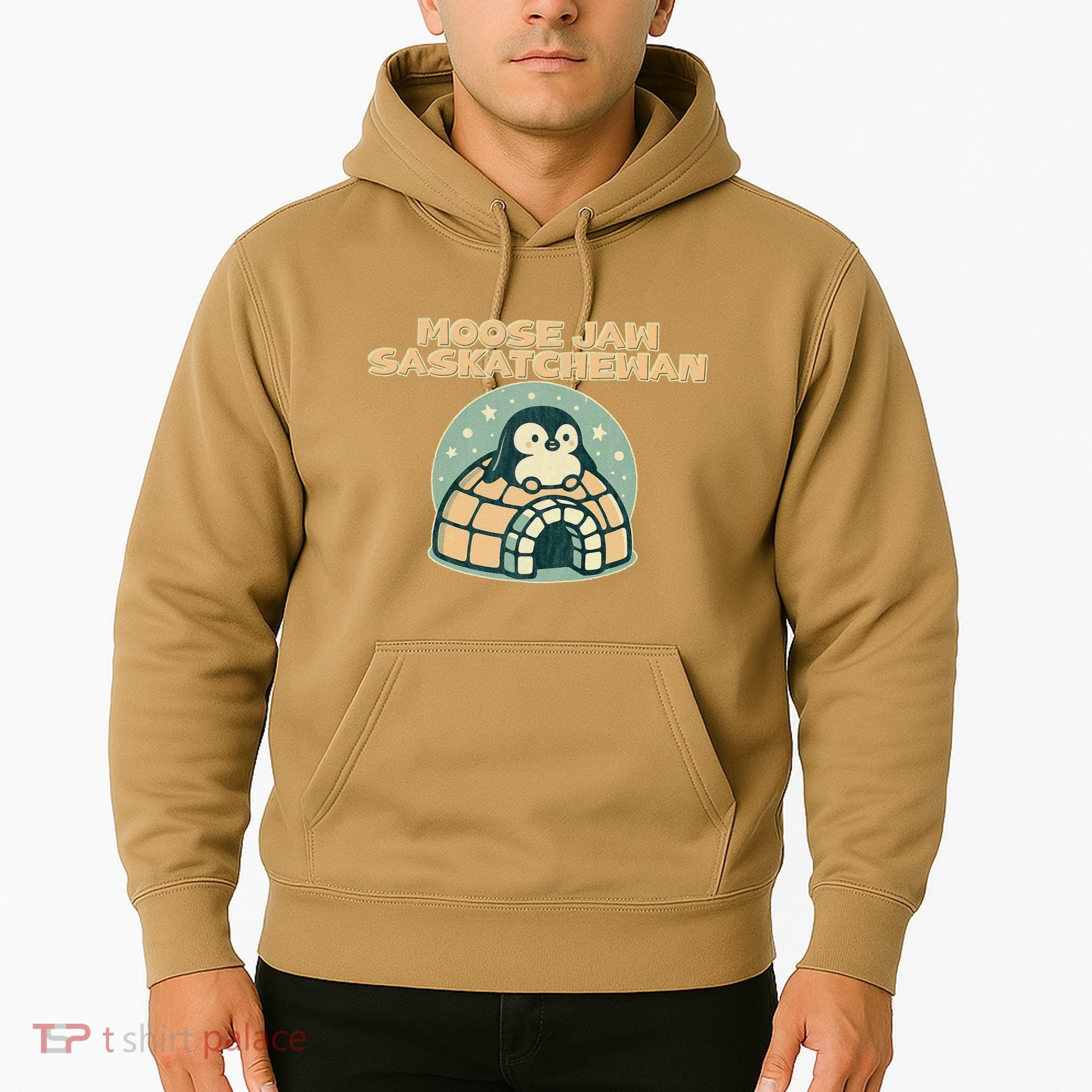 Moose Jaw Saskatchewan Canada Cute Penguin Hoodie