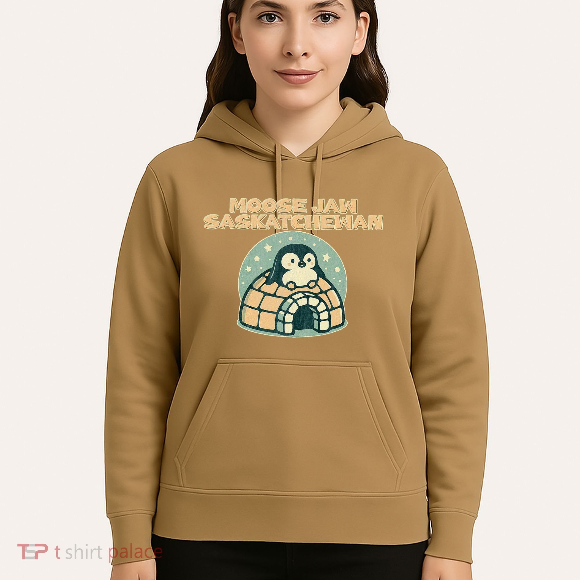 Moose Jaw Saskatchewan Canada Cute Penguin Hoodie