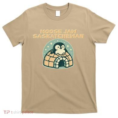 Moose Jaw Saskatchewan Canada Cute Penguin T-Shirt