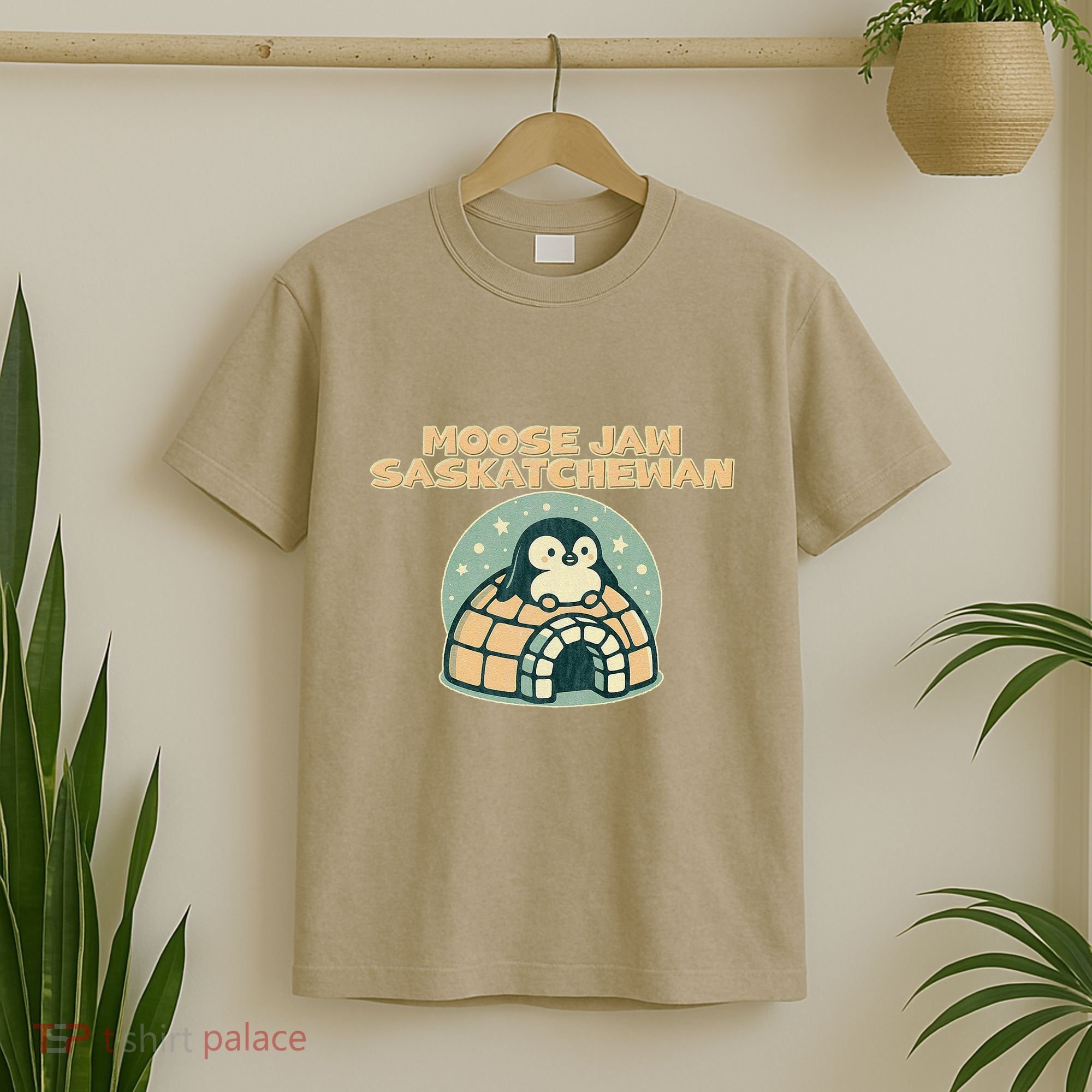 Moose Jaw Saskatchewan Canada Cute Penguin T-Shirt