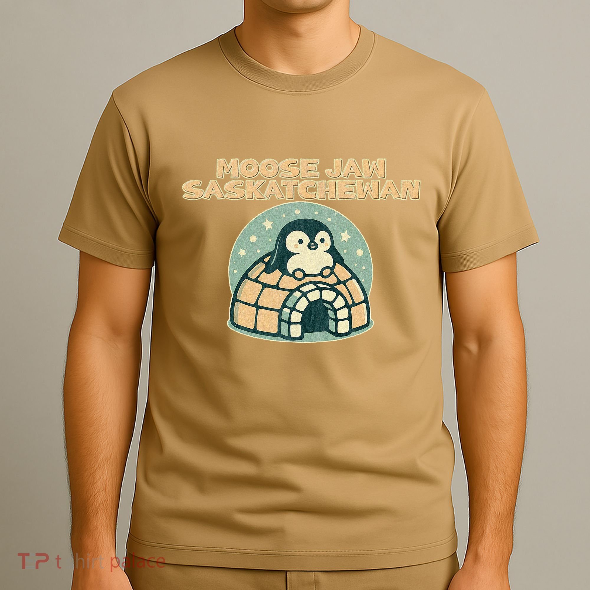Moose Jaw Saskatchewan Canada Cute Penguin T-Shirt