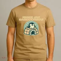 Moose Jaw Saskatchewan Canada Cute Penguin T-Shirt thumb 3